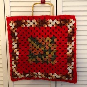 Vintage crocheted large handbag